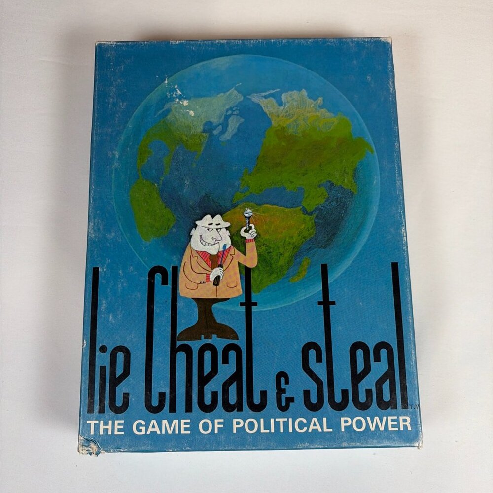 Dynamic Games Lie Cheat & Steal The Game of Political Power 1971 Vintage Board G